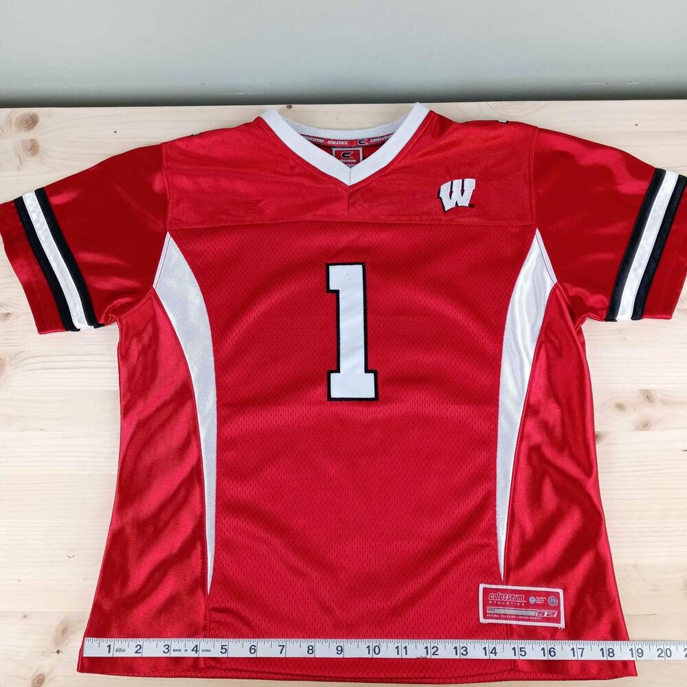 Boys LARGE Wisconsin #1 Colosseum Athletics